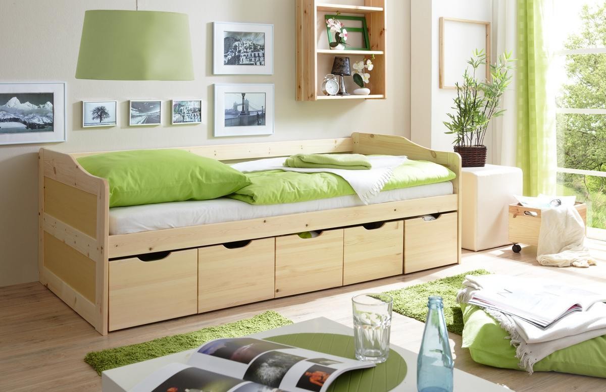 Ticaa Sofabett mit Schubkästen 