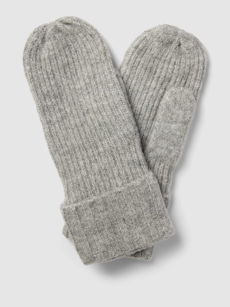 Handschuhe in Strick-Optik Modell 'AIVO' in hellgrau