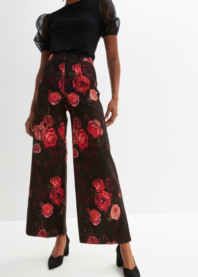 Weite Hose, High Waist