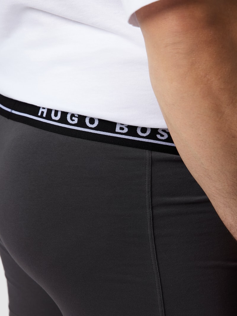 PLUS SIZE Trunks mit Logo-Bund im 3er-Pack in dunkelblau