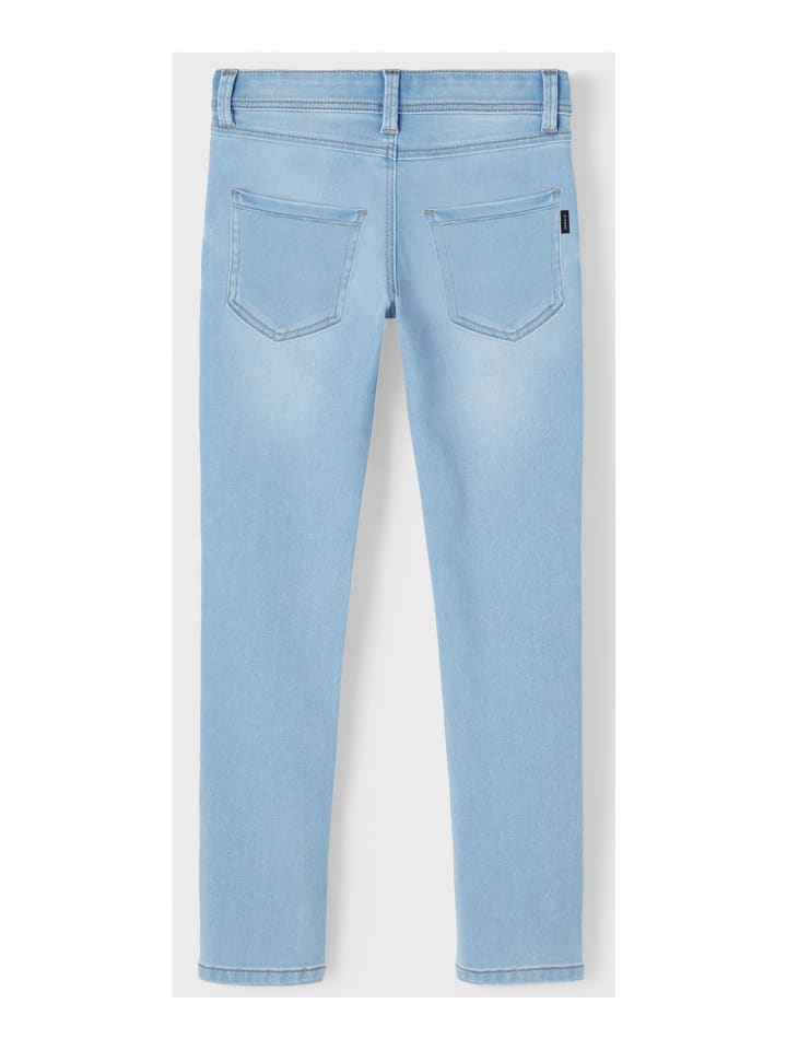 name it Jeans slim fit in light blue denim günstig kaufen