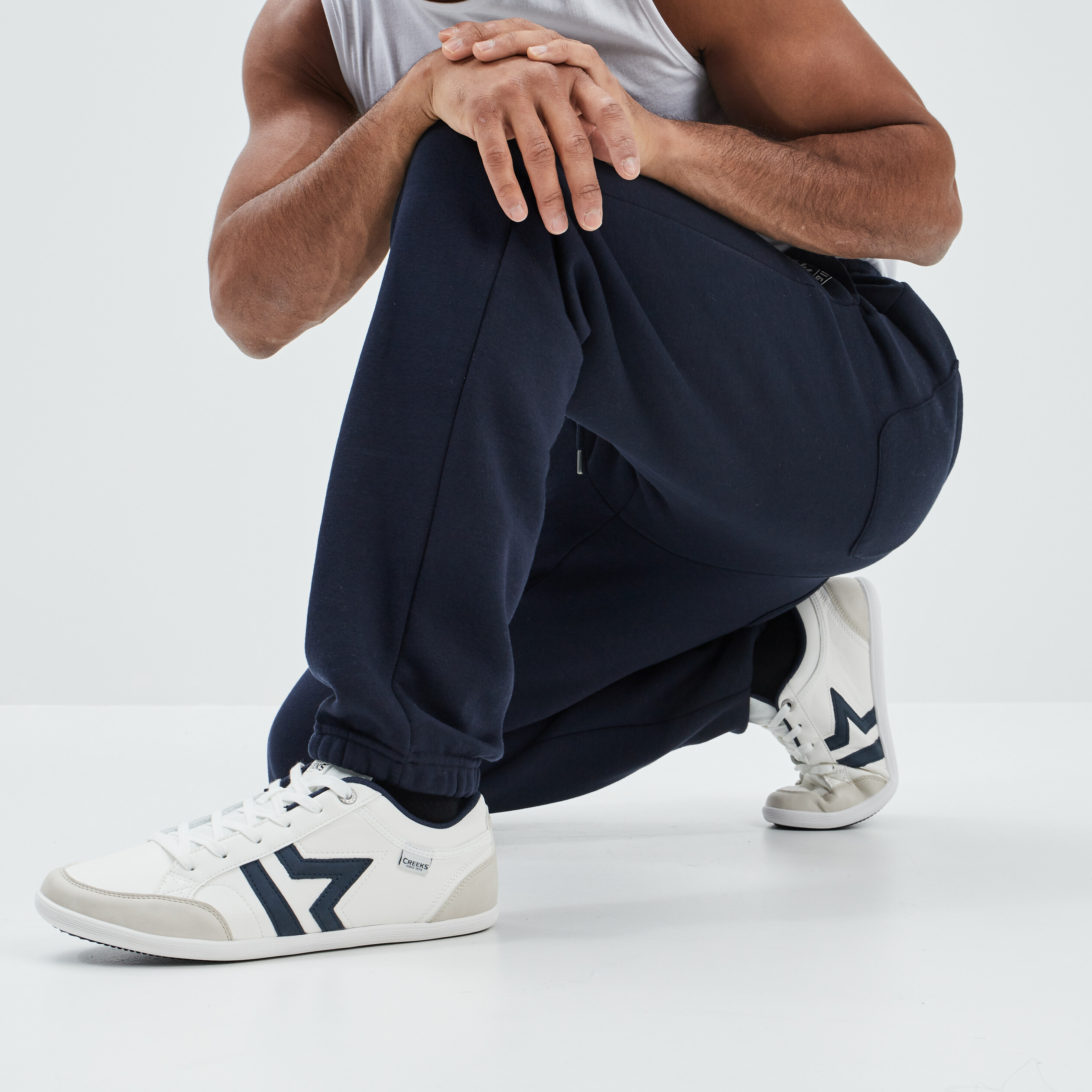 Tennis Creeks blanc homme | La Halle