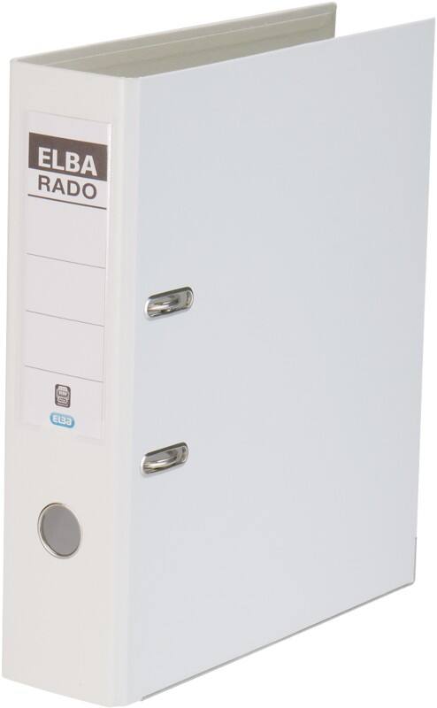 ELBA Rado Plast Ordner DIN A4 80 mm Weiß 2 Ringe Rado Plast PVC (Polyvinylchlorid) Hochformat