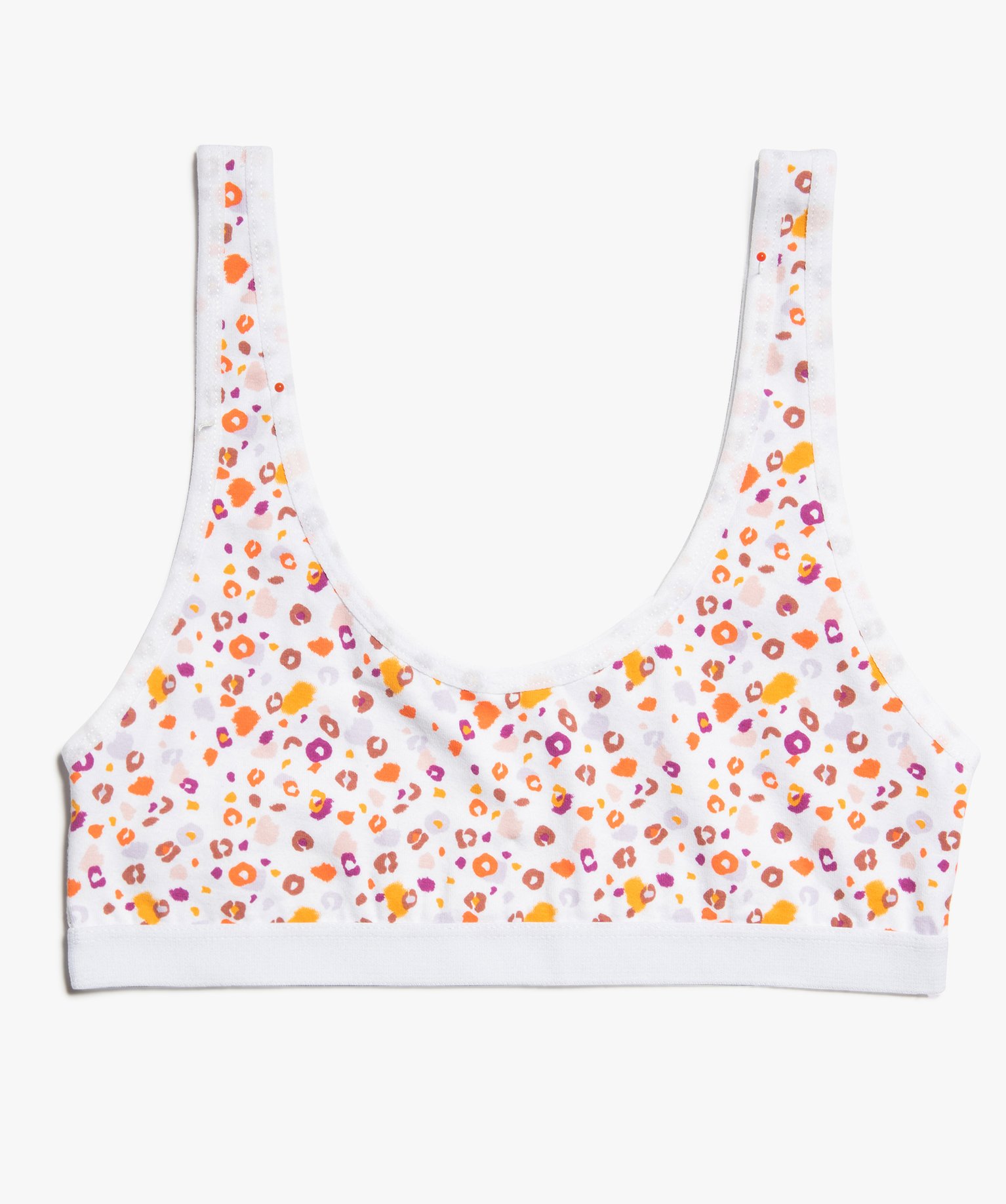Brassière fille avec dos en dentelle imprime | GEMO