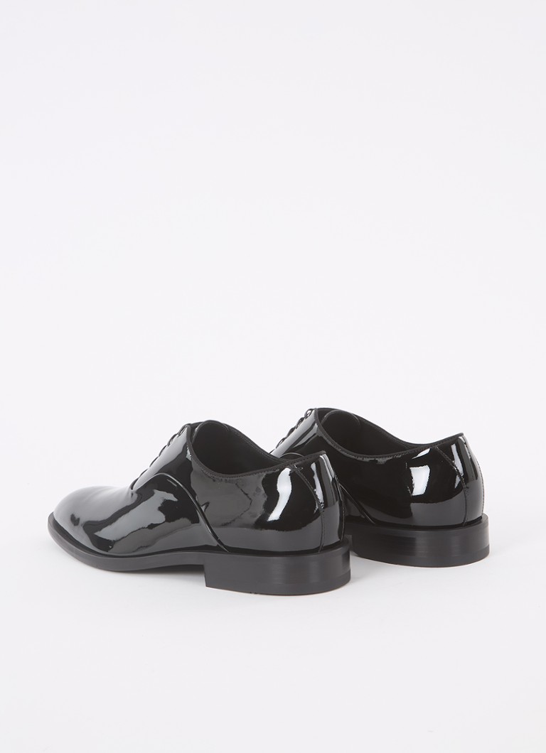 Scarpa da sera Oxford stringata in pelle di vitello verniciata HUGO BOSS