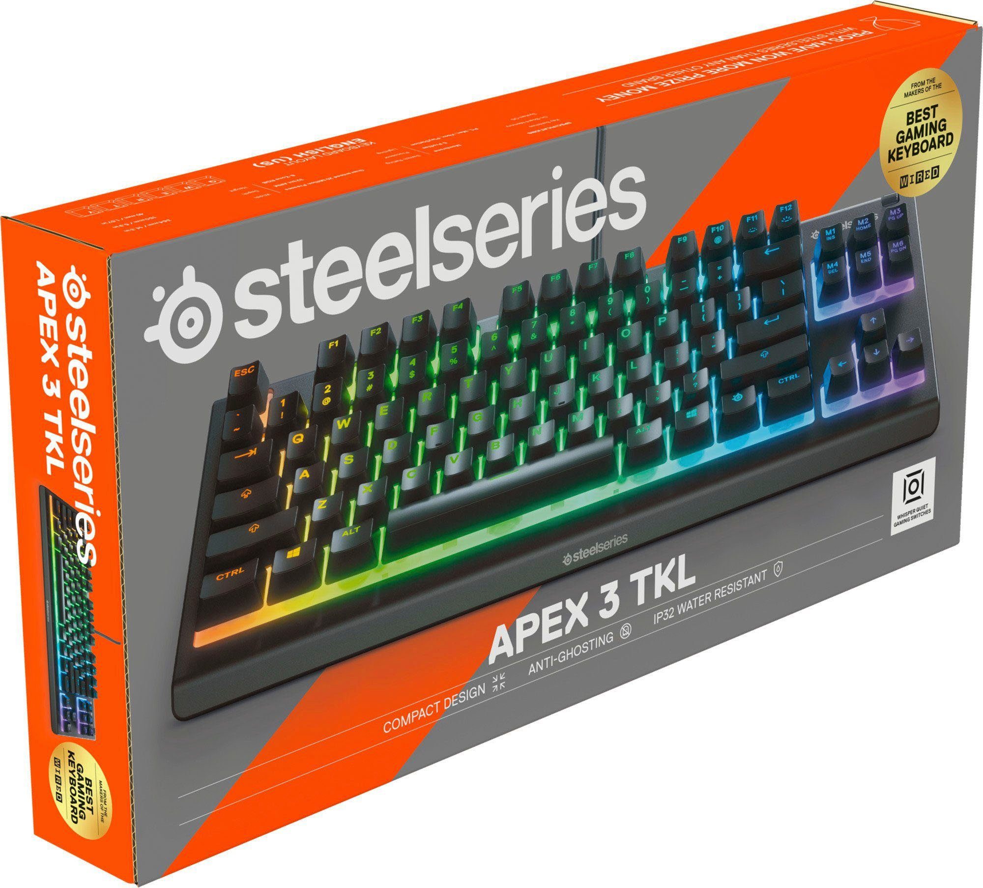 SteelSeries Apex 3 TKL Gaming-Tastatur