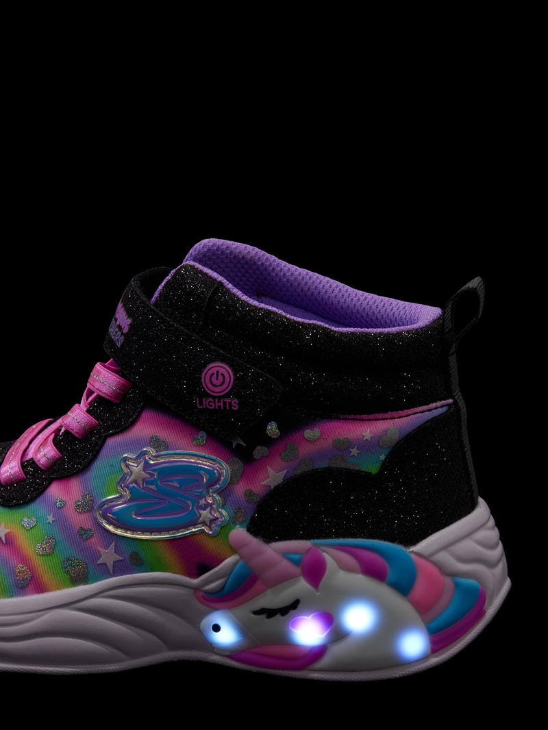 Sneaker mit Allover-Print in schwarz