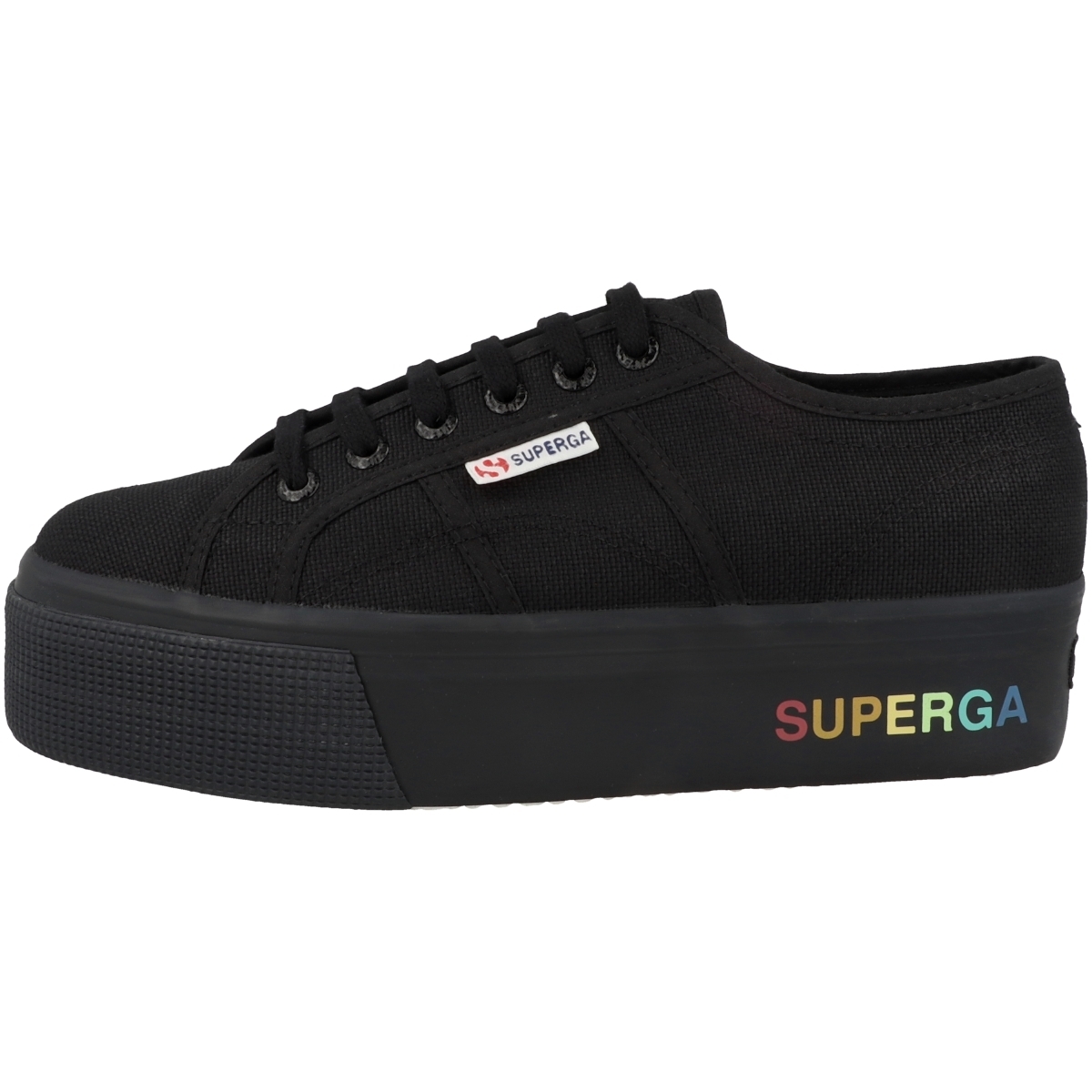 Superga 2790 Platform Shaded Lettering Sneaker low schwarz