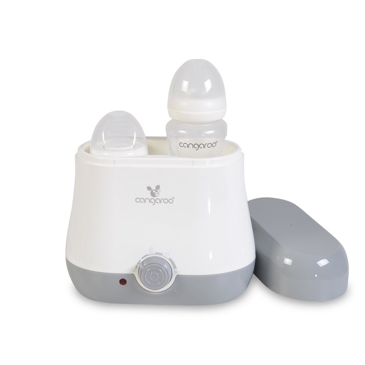 Cangaroo Babyflaschenwärmer Flaschenwärmer BabyDuo, für 2 Flaschen, Sterilisation von Kleinteilen