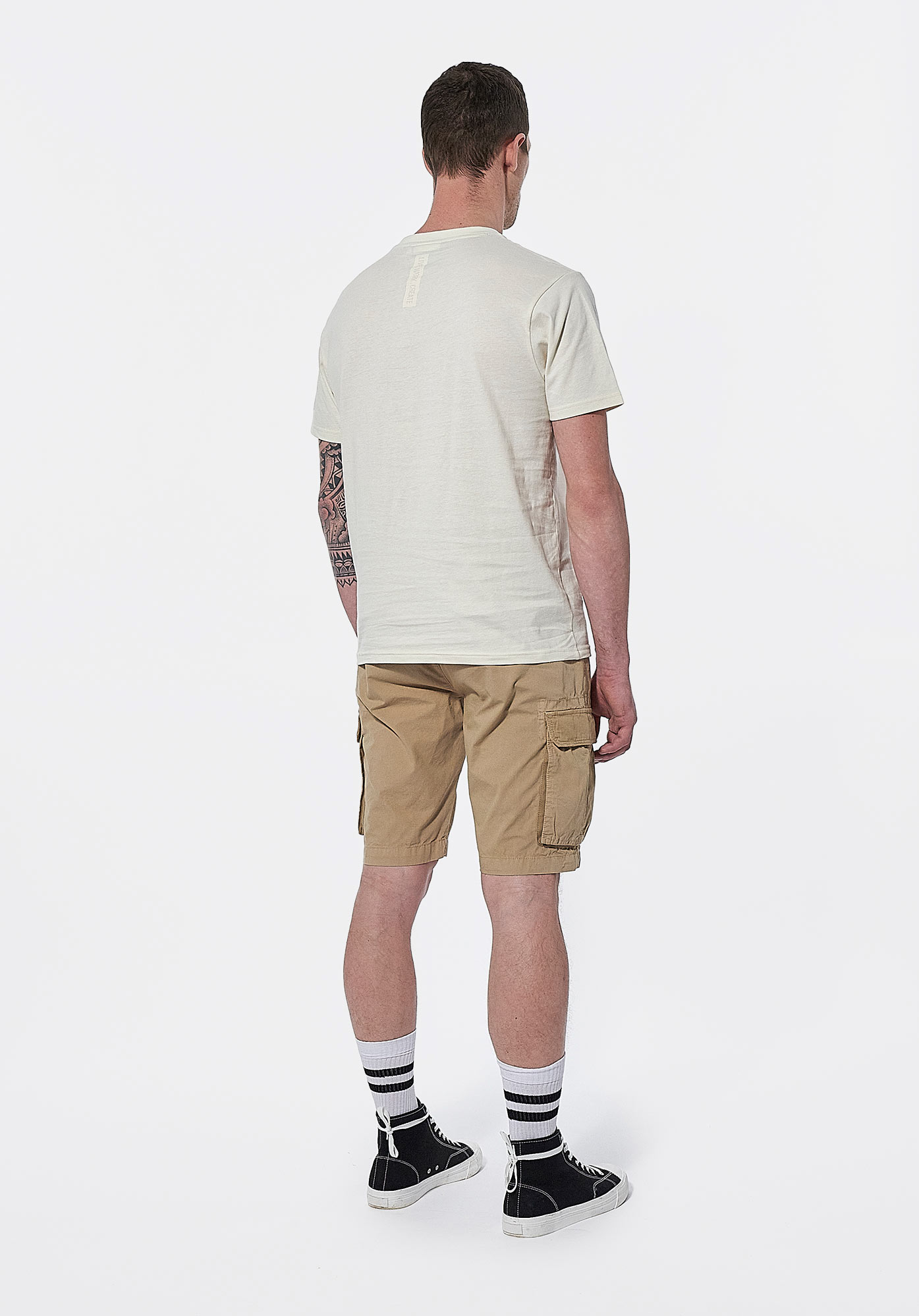 CORTO  T-shirt beige tête de mort Homme en  100% coton bio
