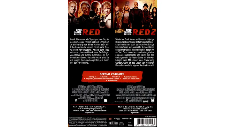 R.E.D. - Älter. Härter. Besser/R.E.D. 2 - Collector's Edition  [2 DVDs]