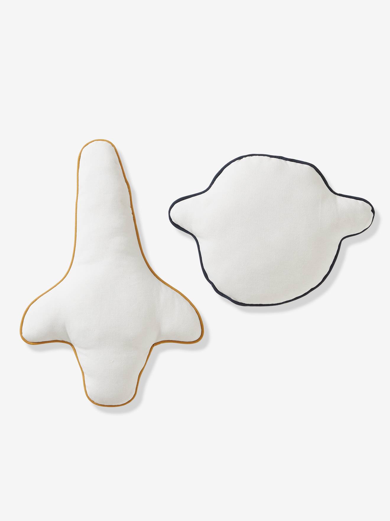 Lot de 2 coussins Space bleu imprimé