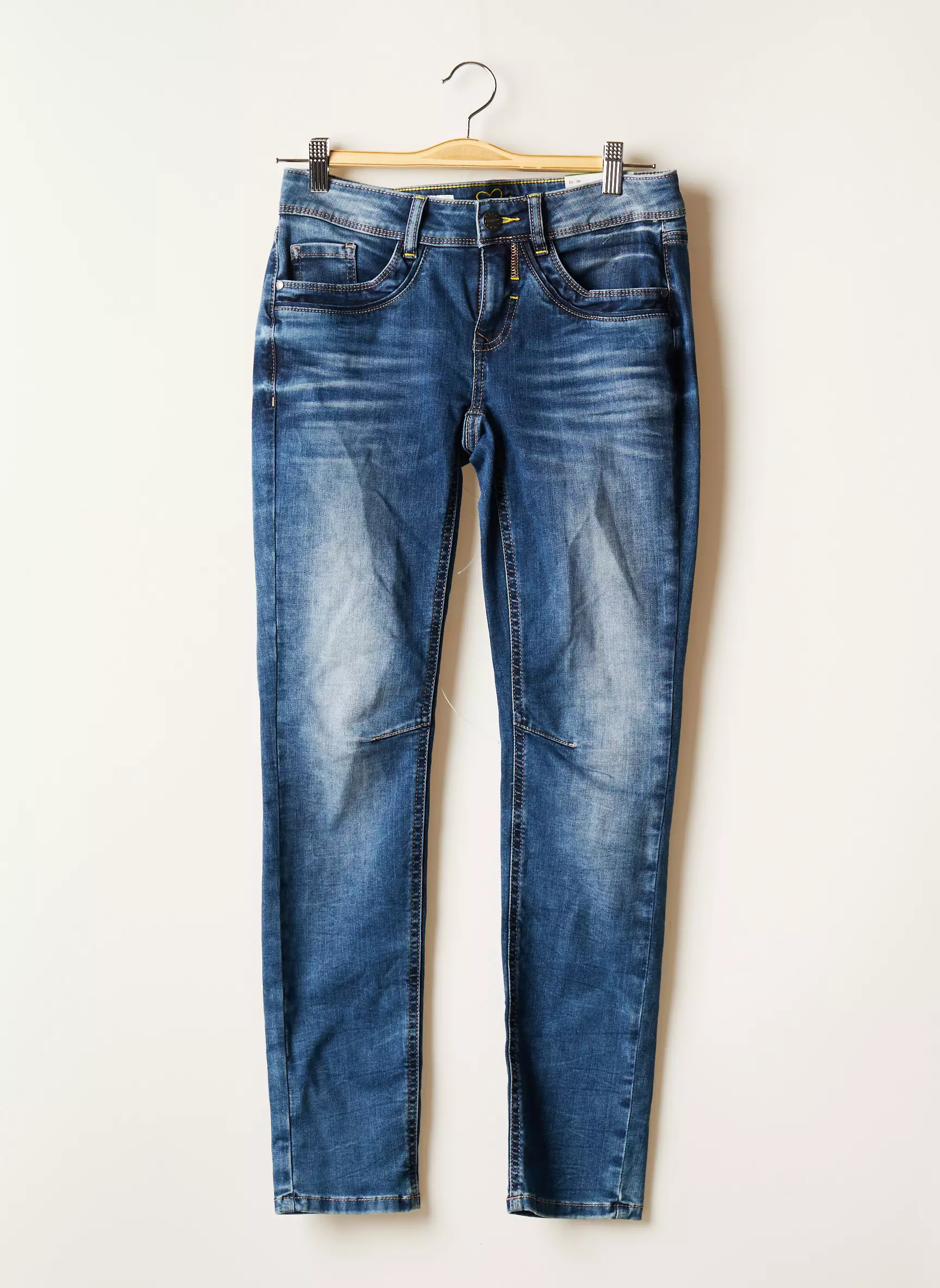 Street One Jeans Coupe Slim Femme couleur bleu