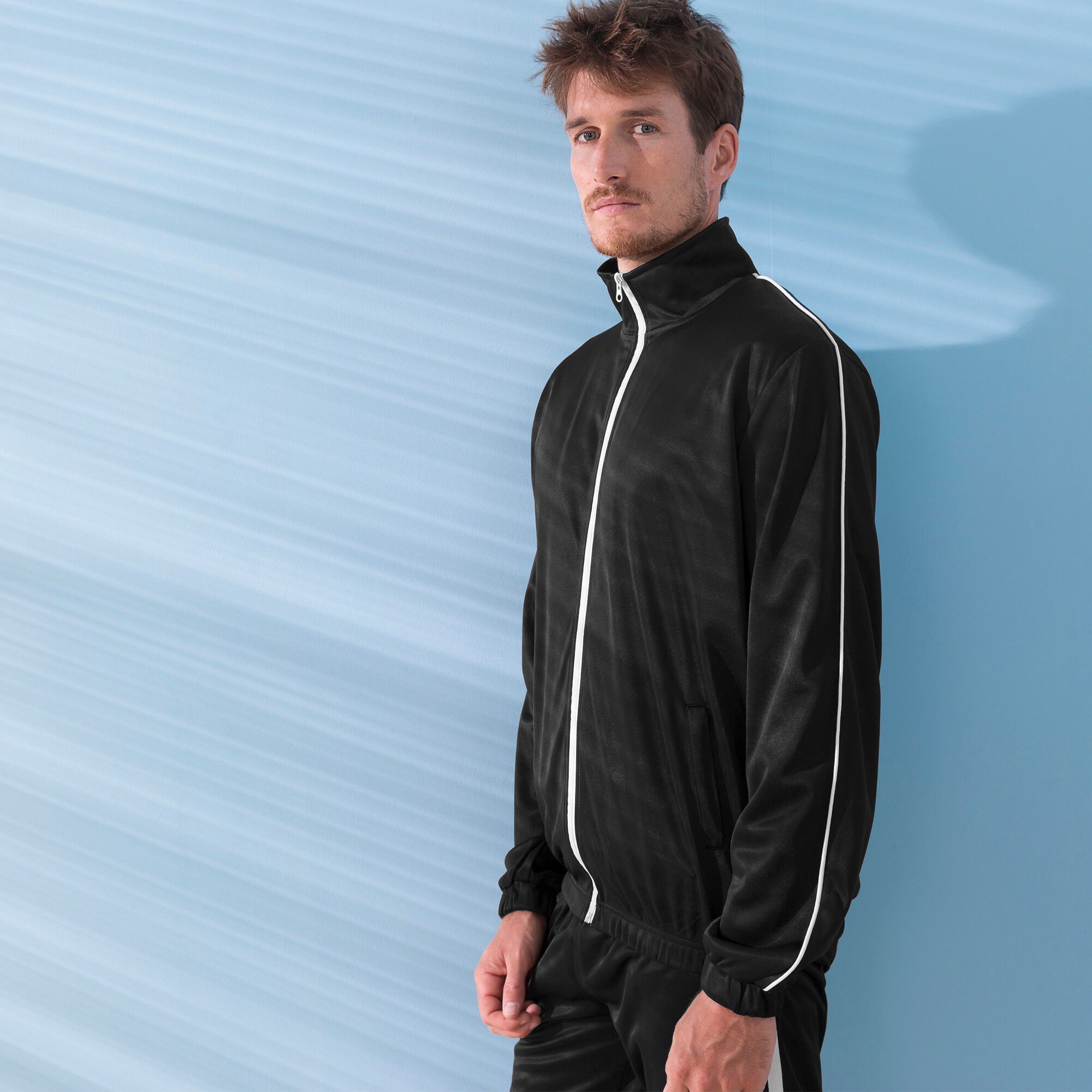 Veste sport microfibre zippée