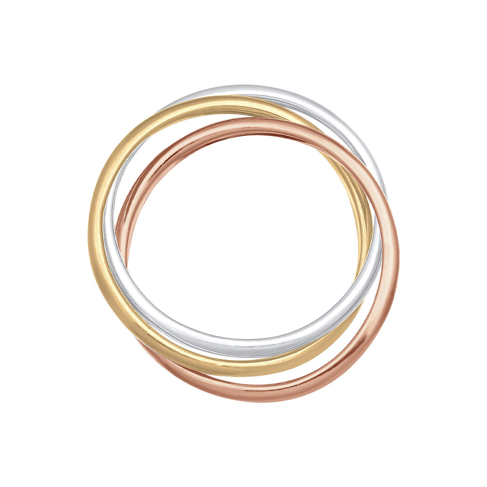 Elli Elli Bague Bague enveloppante pour femmes Trini Look Basic Minimal Trend en argen Bague