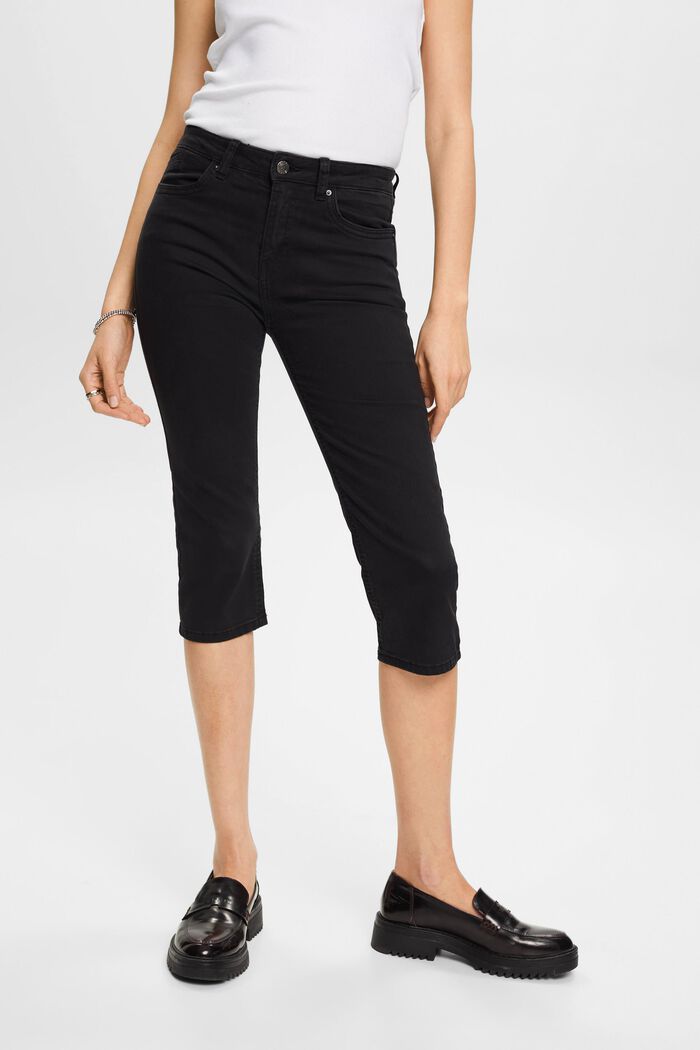 Capri-Jeans mit mittelhohem Bund