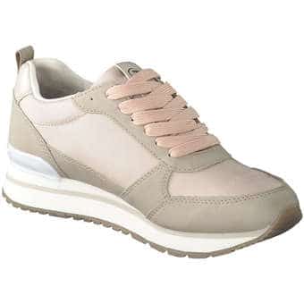 Tom Tailor Schnürsneaker in beige
