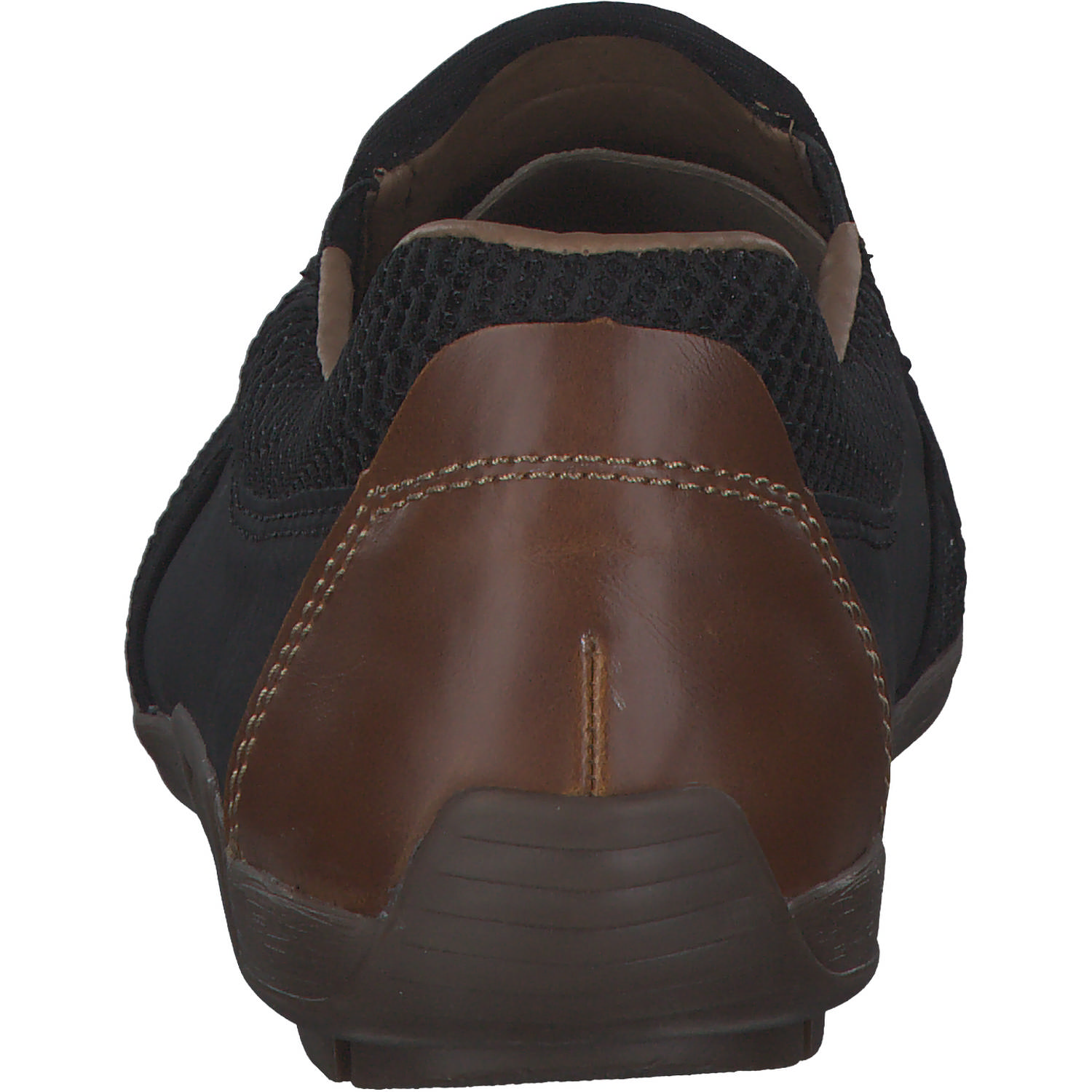 Rieker 09069, Sportliche Slipper, Herren, schwarz/schwarz/amaretto