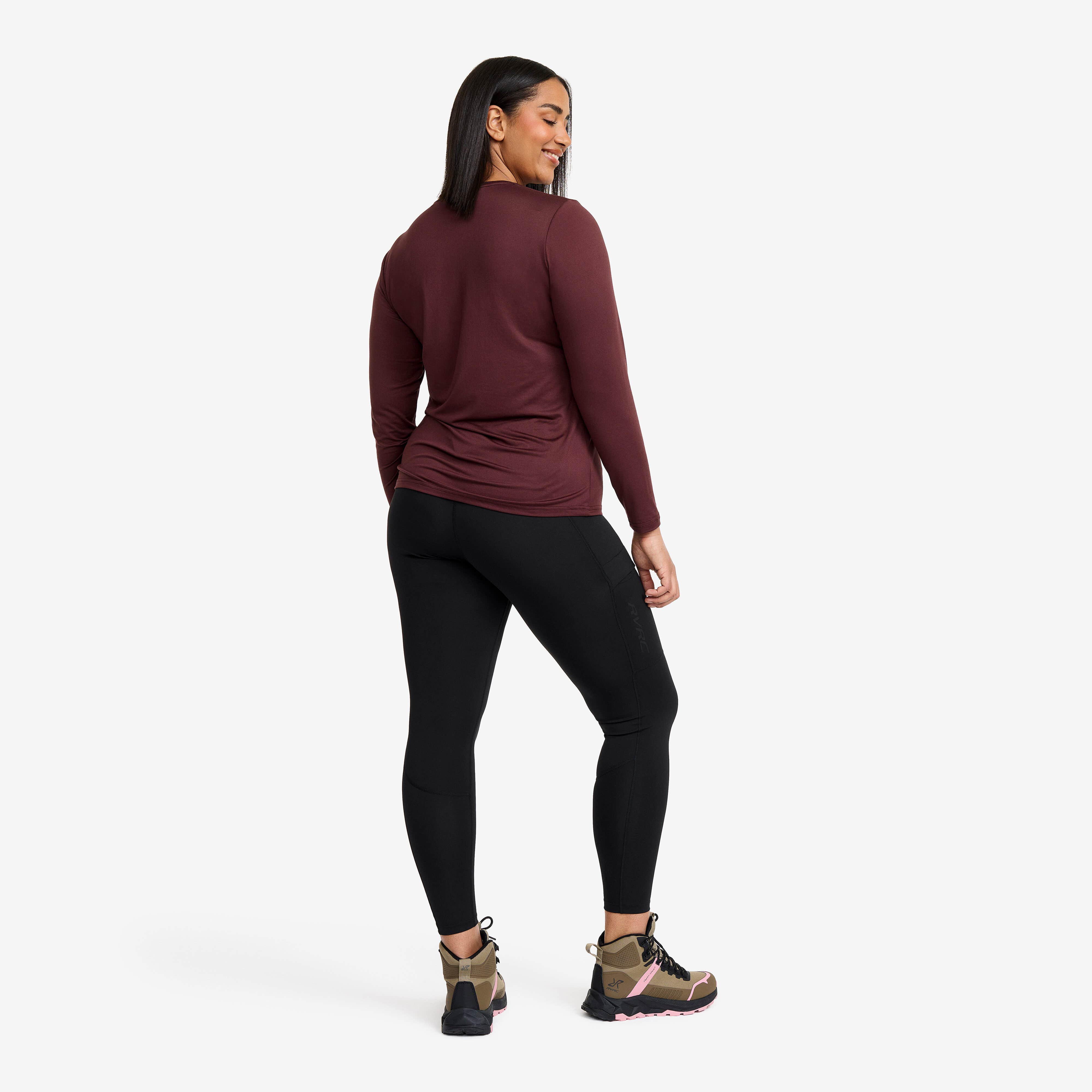 Vagabond Long Sleeve Tee Femme Dark Vintage Rose