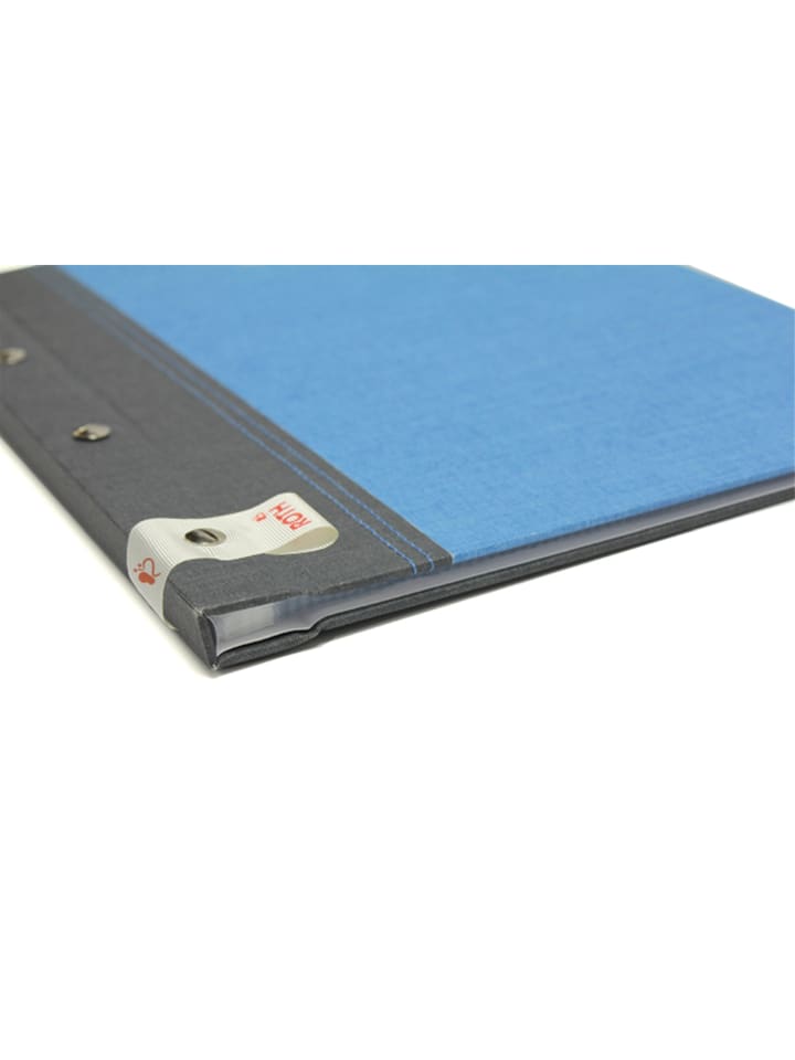ROTH Zeugnismappe Bicolor mit Buchschrauben – Grey-Blue in Blau günstig kaufen onesize