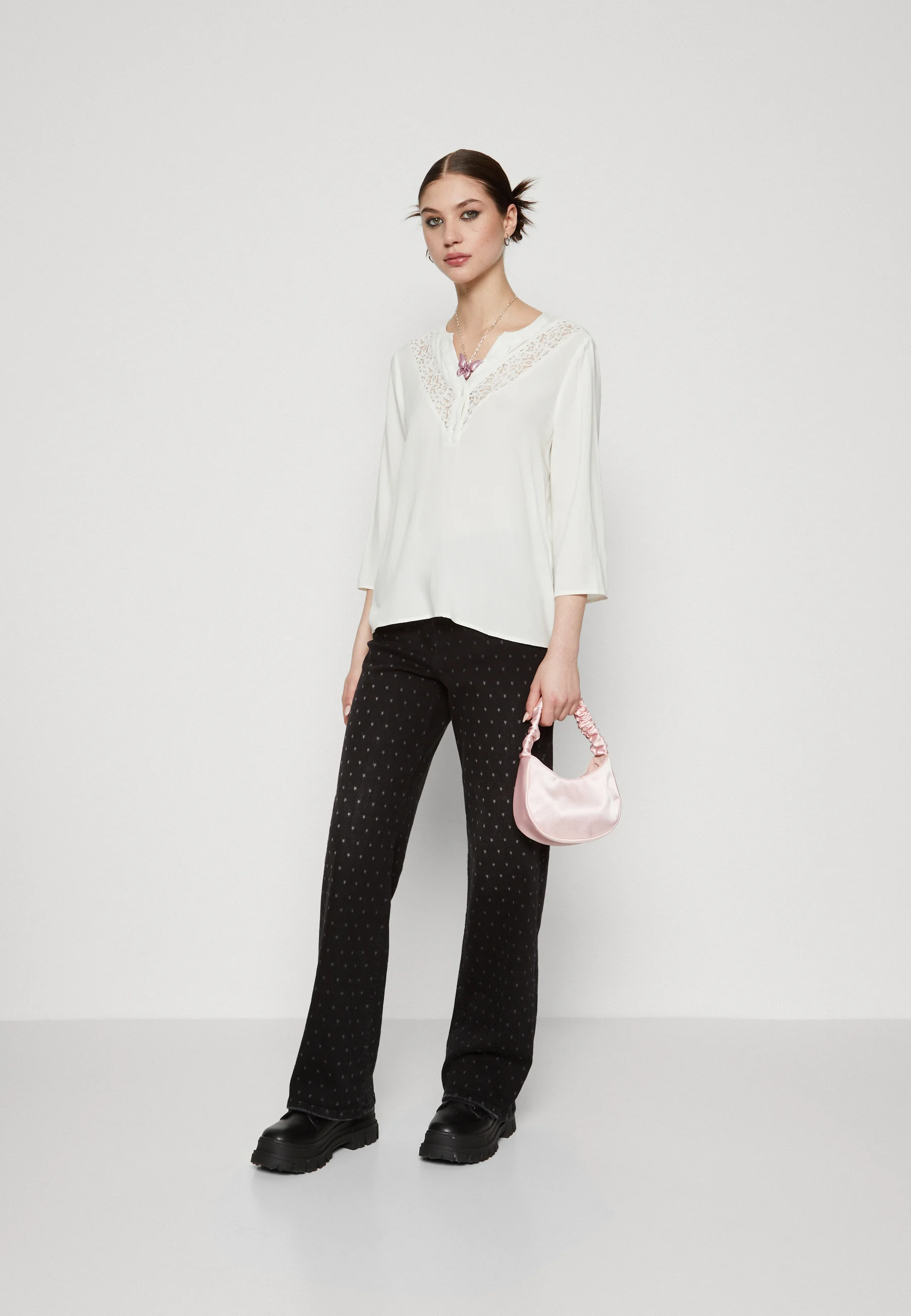 Vero Moda VMLILOU CAMISA DE CUELLO EN V - Camiseta de manga larga