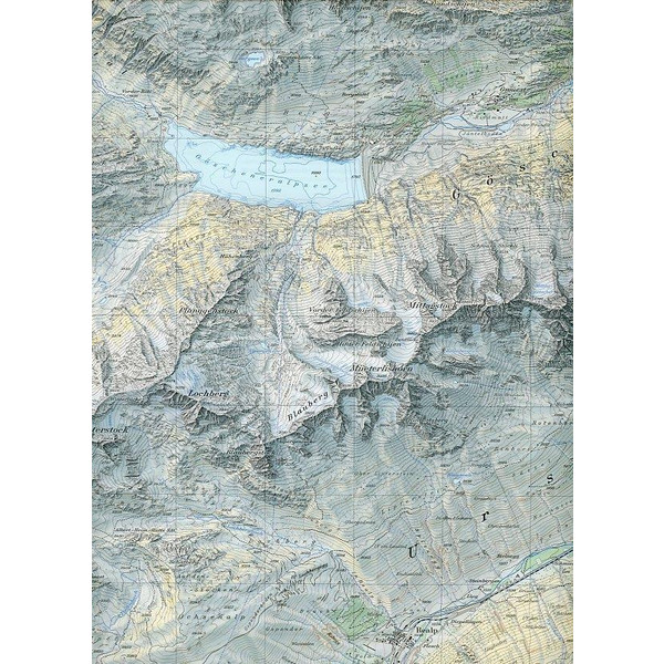 Swisstopo 1 : 25 000 Urseren - Wanderkarte