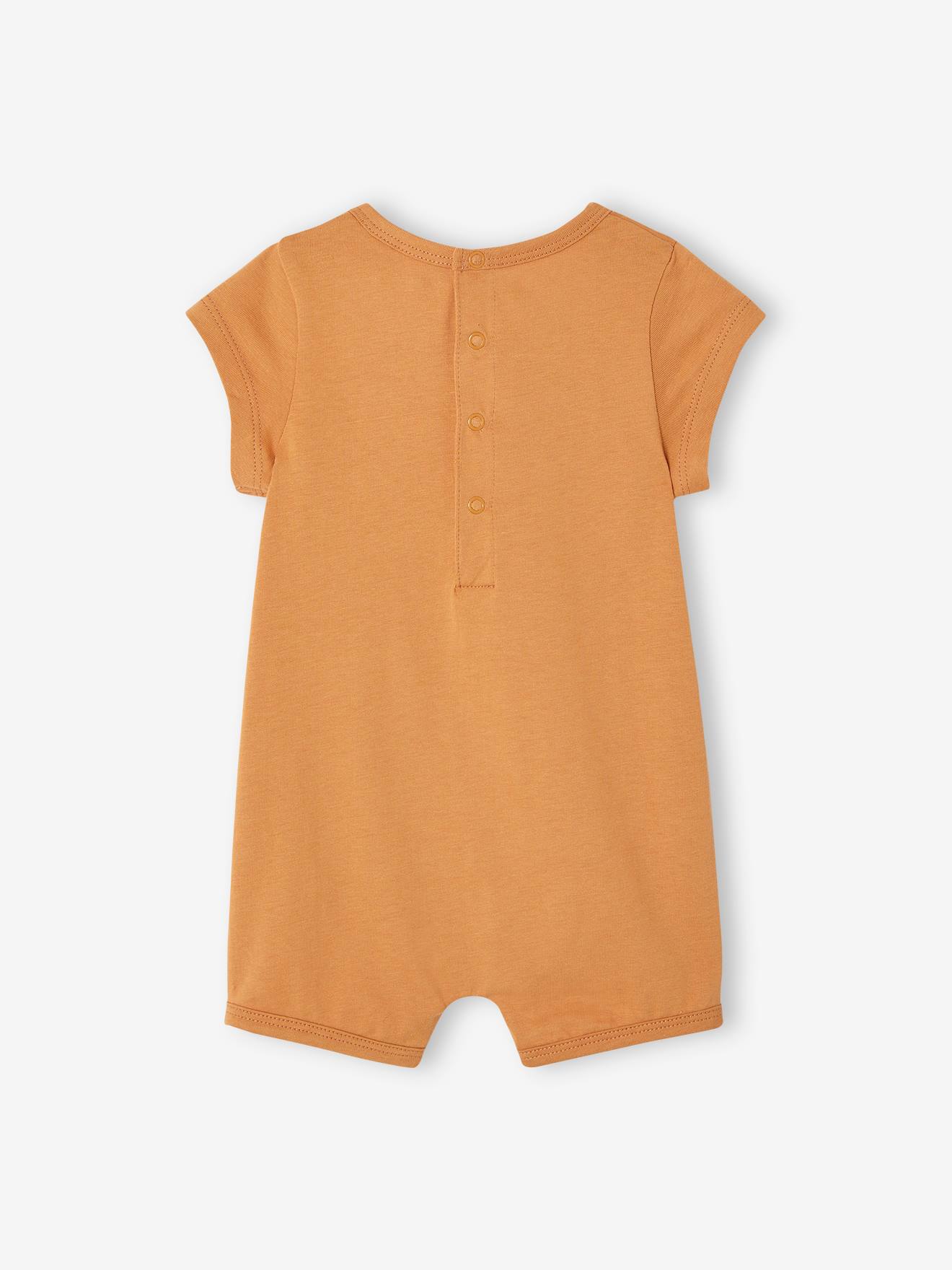 Vertbaudet Baby Kurzoverall BASIC - karamell