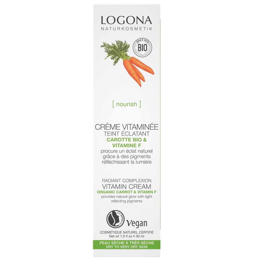 logona Crème vitam. embellisseur teint carotte, 30 ml Crèmes visage