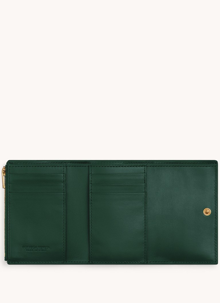 Portofel tripliant Bottega Veneta Cassette din piele de miel