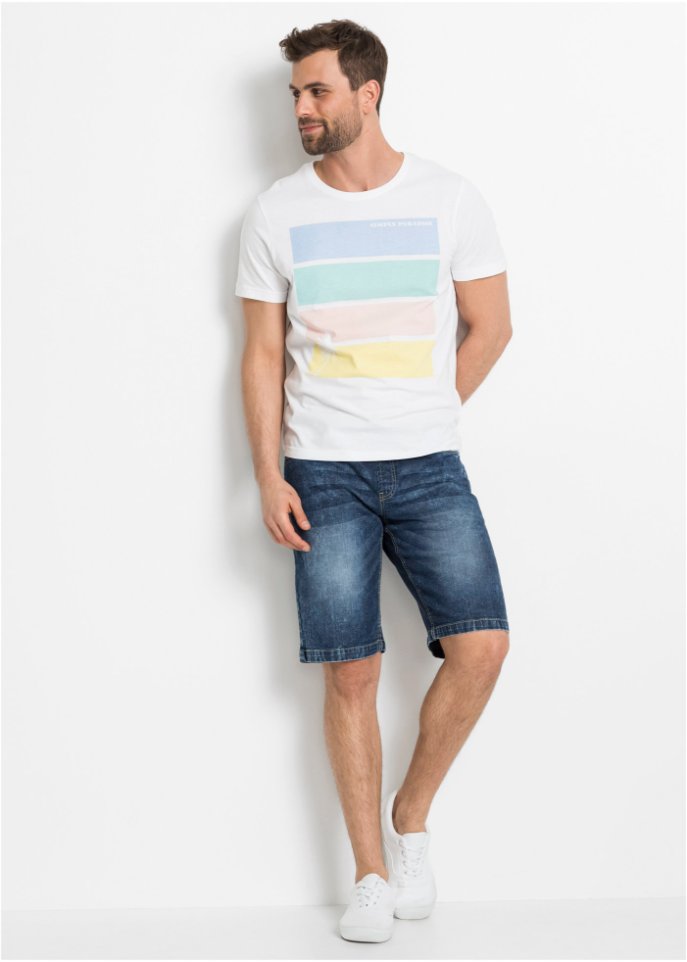 Schlupf-Bermuda, Slim Fit
