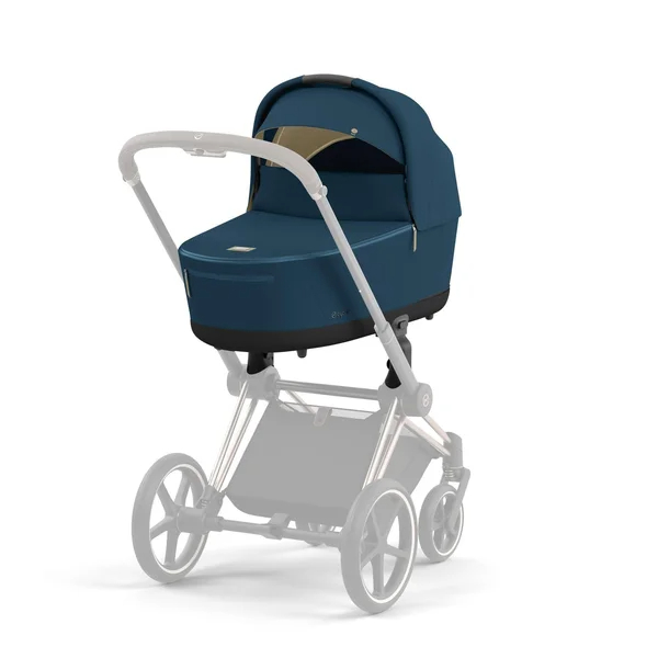 Cybex Priam V4 stroller set mountain blue, frame chrome black