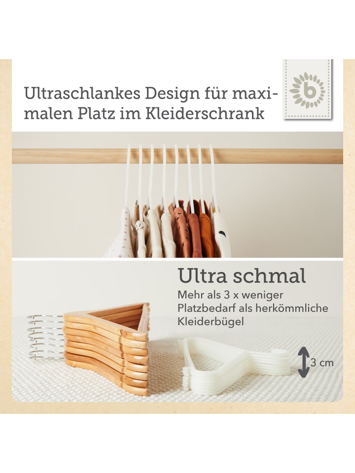 Bieco Spielwaren Kleiderbügel Kinder 16 St. in Weiß günstig kaufen onesize