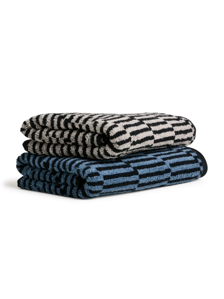 Möve Handtuch Illusions in cashmere/black günstig kaufen 50 x 100 cm