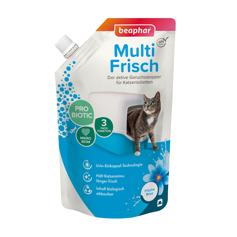 Beaphar Katzenstreu Beaphar Multi-Frisch für Katzentoiletten 400g Frische Brise