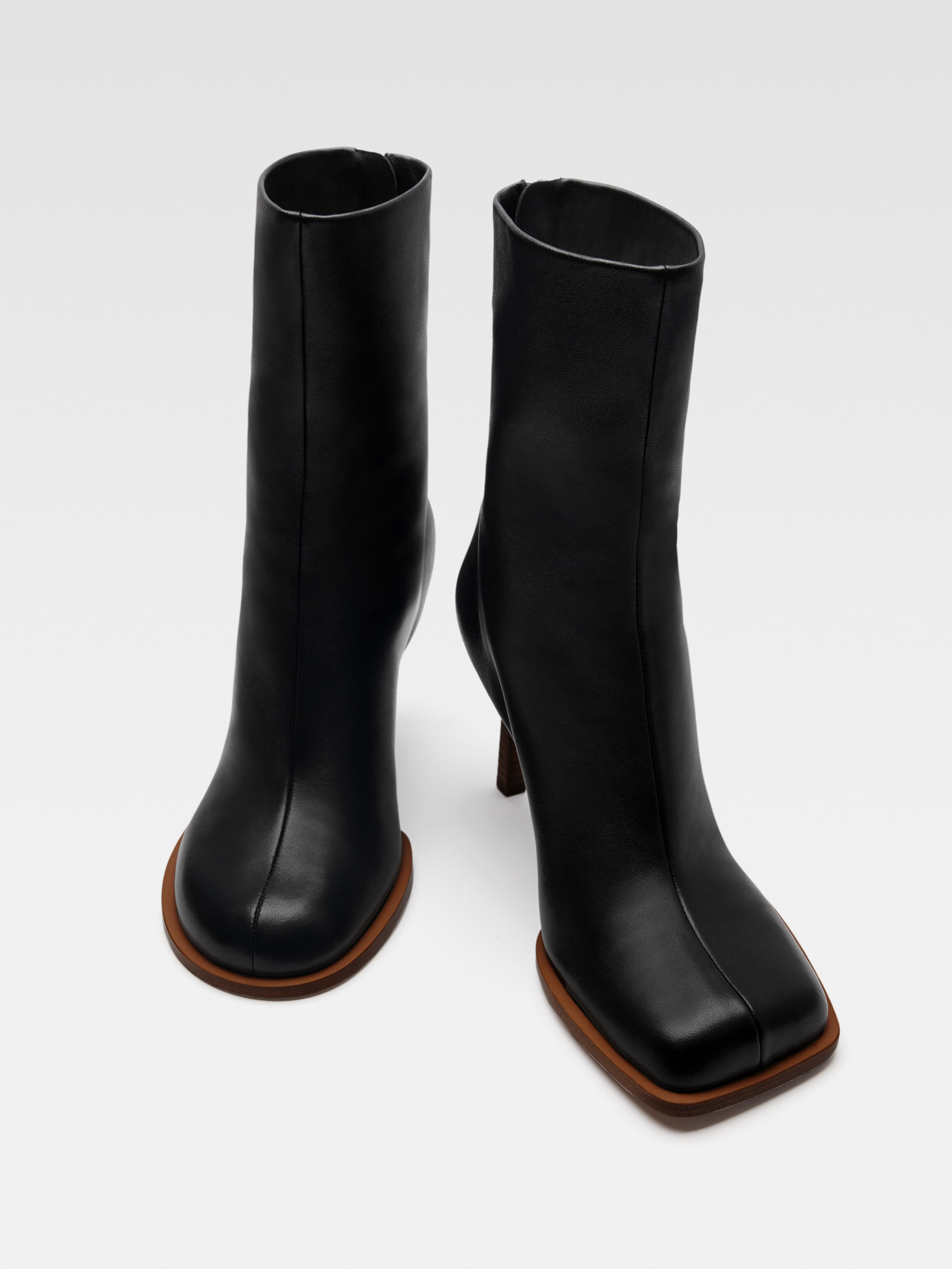 Les bottines rond carré