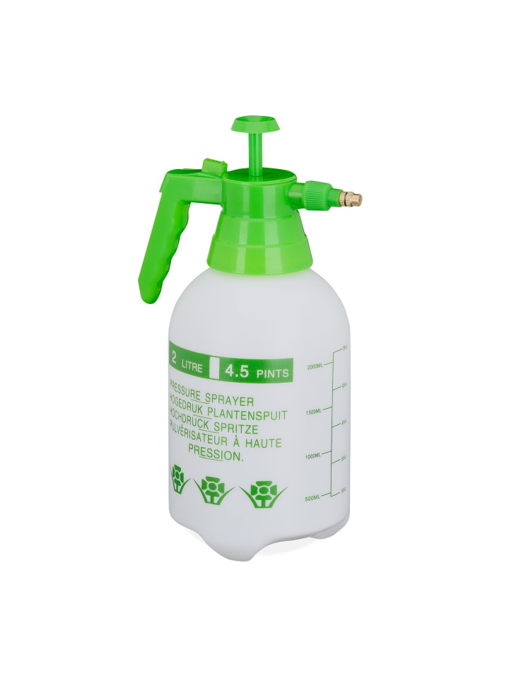 relaxdays Drucksprüher in Weiß/ Grün - 2 l günstig kaufen onesize