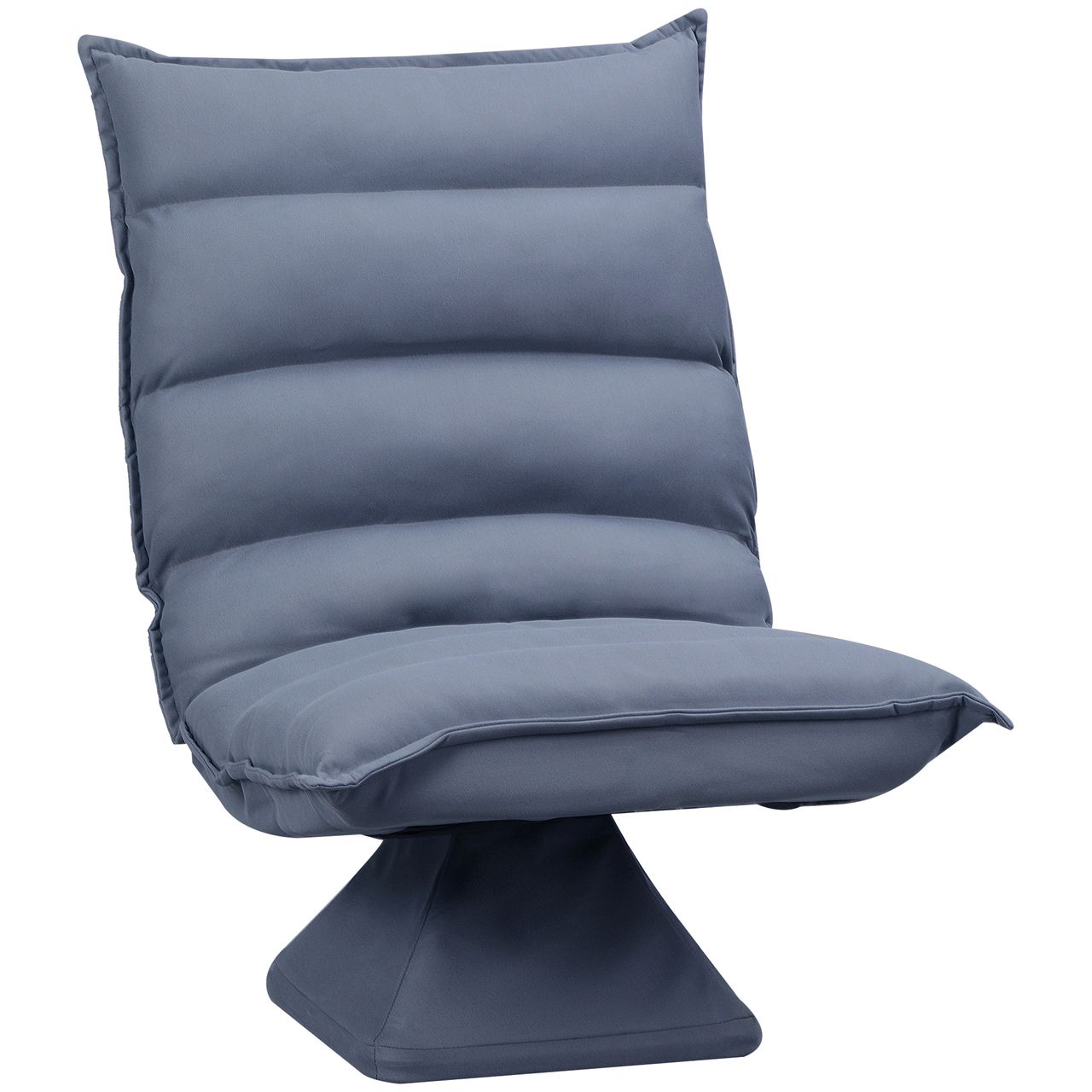 HOMCOM Bodensofa Bodenstuhl mit Verstellbarer Lehne, Drehbarer Meditationsstuhl