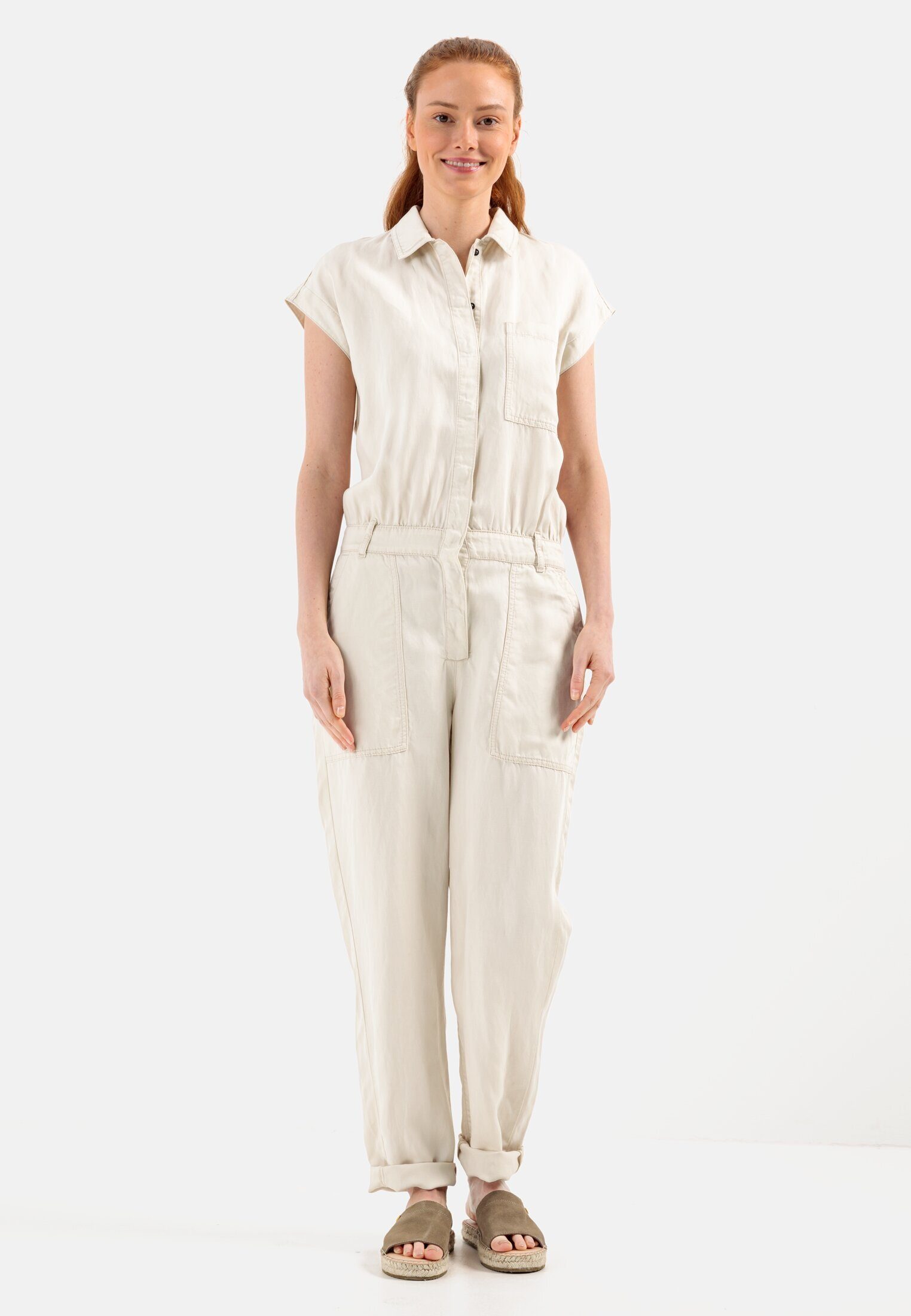 camel active Jumpsuit aus einem Leinenmix