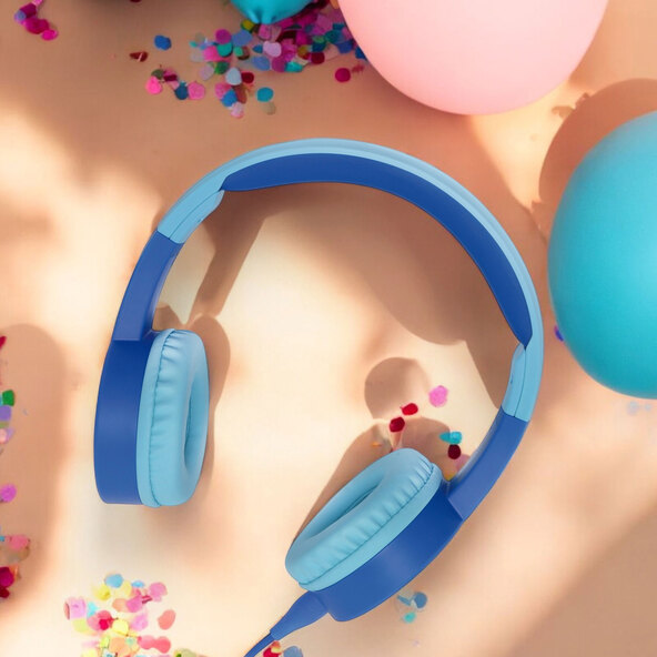 Kids-Safe Kinder Kopfhörer mit Kabel, Blau