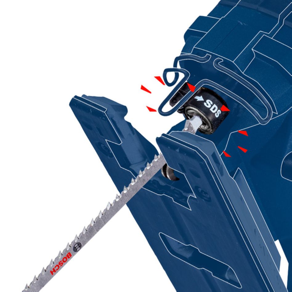 Bosch Blue Accessories 2608902471 EXPERT Plastkompositer Clean T 301 CHM Sticksågsblad 3 delar