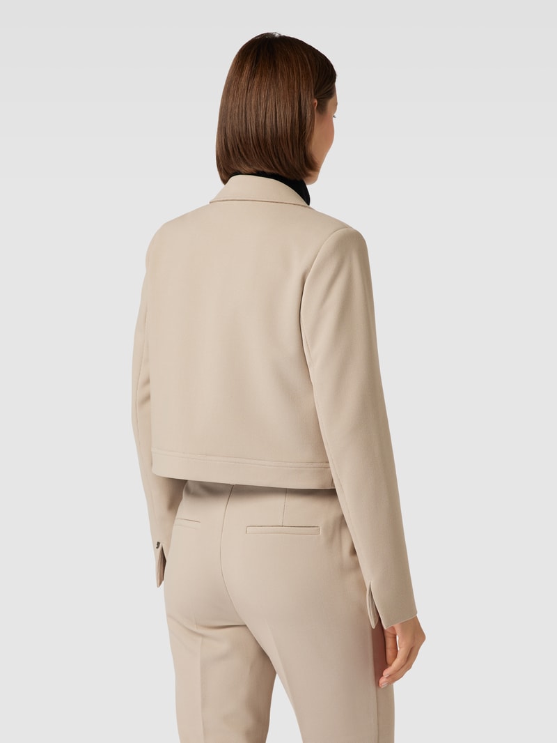 Blazer mit Ziernähten in sand