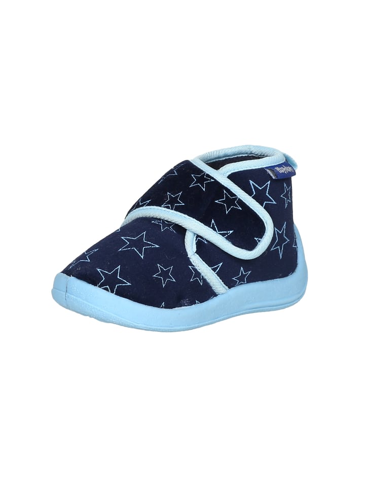 Playshoes Hausschuh Pastell in Marine günstig kaufen