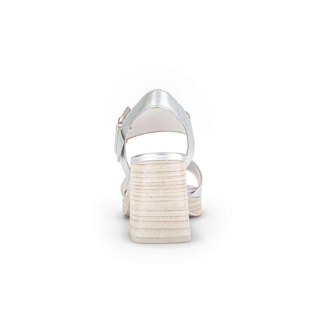 Gabor fashion Plateau Sandale silber