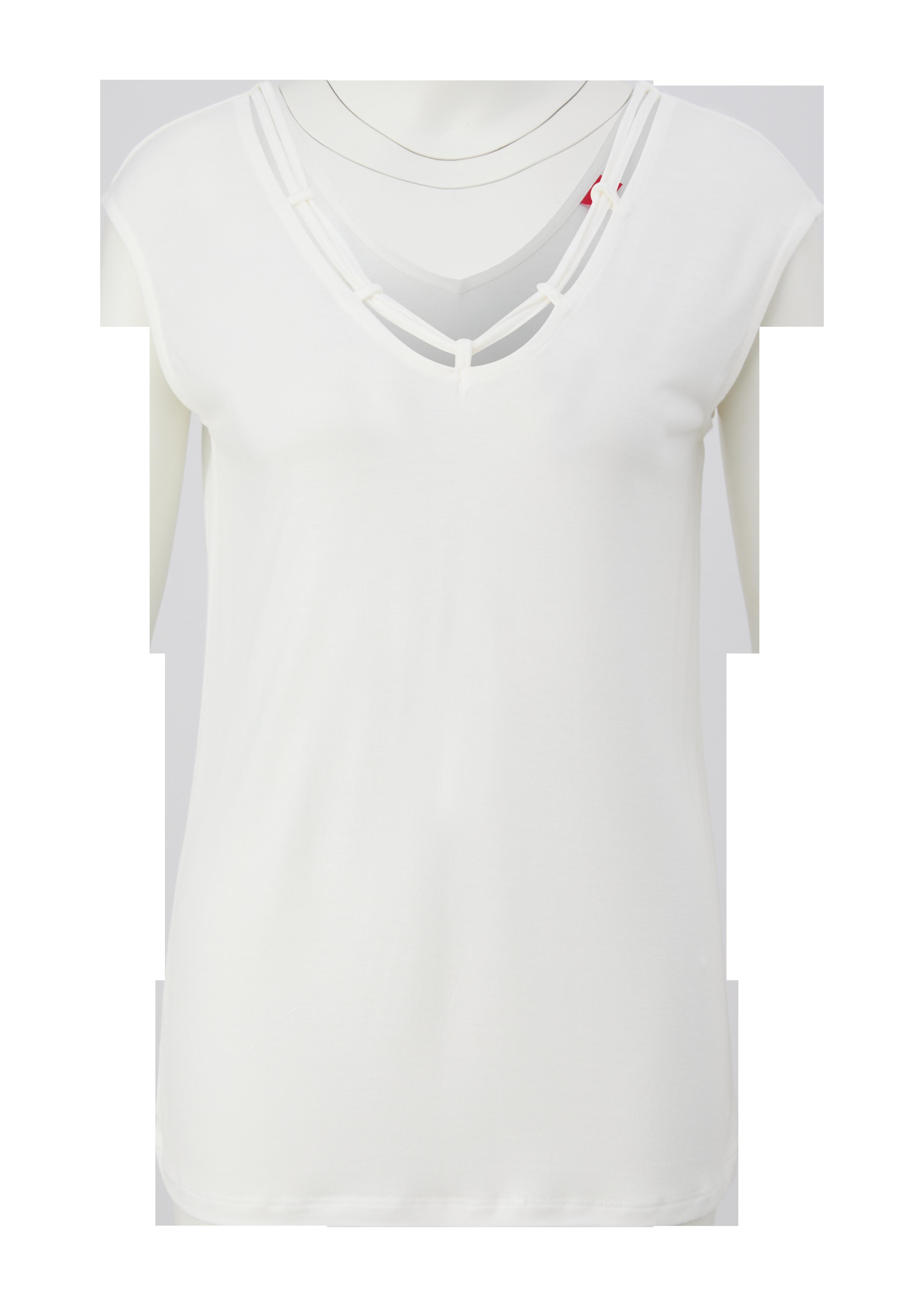 T-Shirt mit Cut-outs  6007580-0900