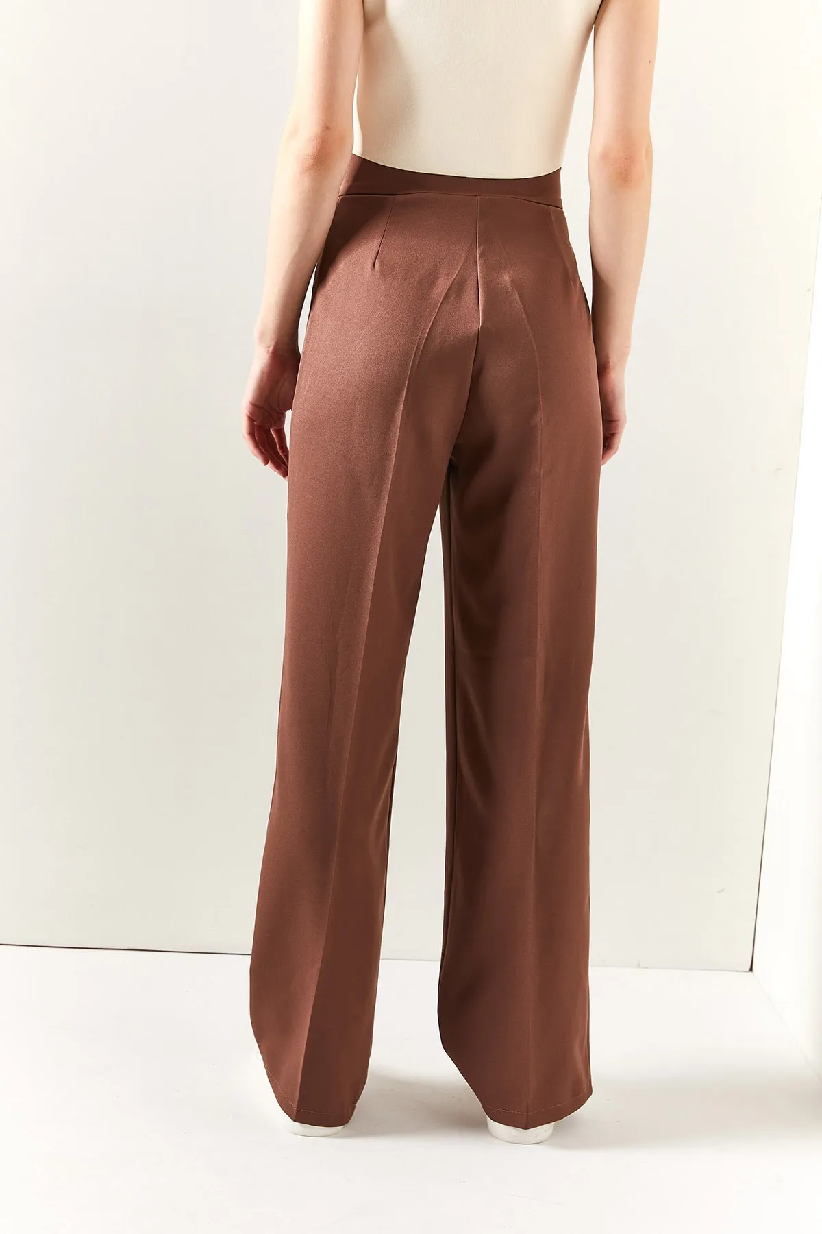 Olalook  Damen-Palazzo-Hose mit Erdbund und Klettverschluss, PNT-19000222