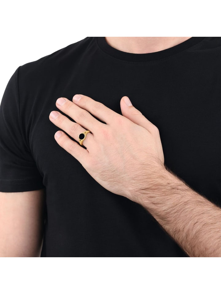 Amor Ring Edelstahl in Gold günstig kaufen