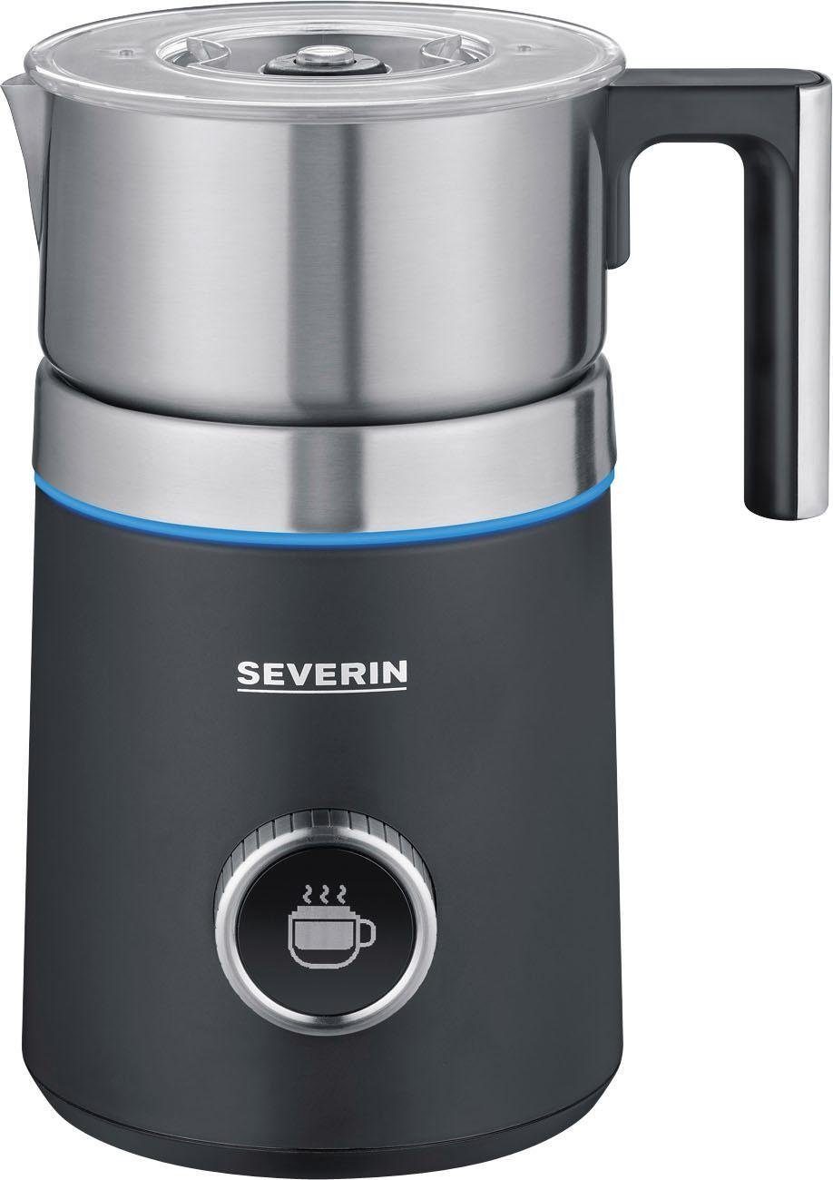 Severin Milchaufschäumer SM 3587 Spuma 700 Plus, 500 W, 13 Programme, komfortable Bedienung, stilvoller 360° LED-Lichtring