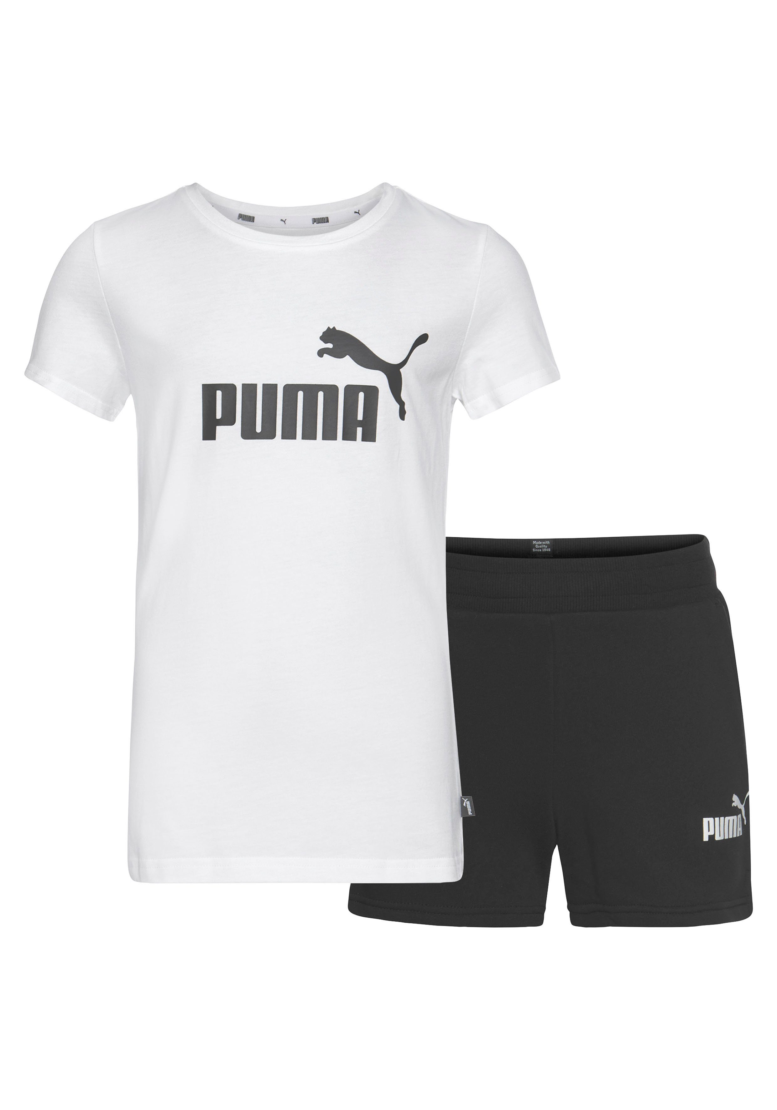 PUMA Freizeitanzug Logo Tee & Shorts Set G für Kinder (Set, 2-tlg)
