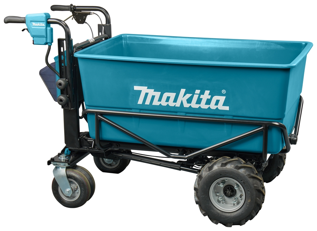 Makita DCU605Z 2 x 18V trådløs trillebår med lastebrett ekskl. batterier og lader