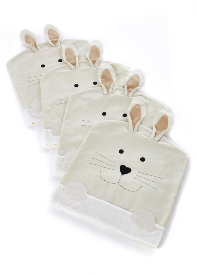 Stuhlhusse in Hasen-Form (4er Pack)
